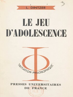 cover image of Le jeu d'adolescence